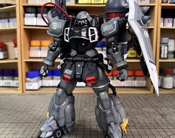 Zaku Warrior MG con artillero, preensamblado y pintado, escala 1/100 / Acabado personalizado Dearka / Kit de modelo ensamblado profesionalmente / Regalo para coleccionistas de anime