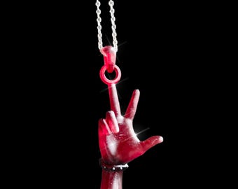 Playboi Carti Opium Necklace! Stainless Steel & Black Enamel