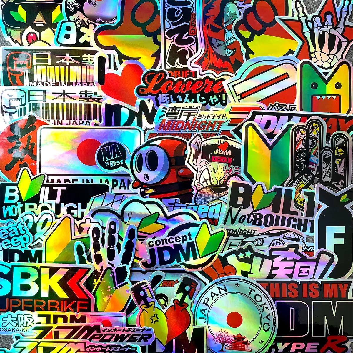 100PCS Vinyl JDM Stickers Pack Motorcycle Racing Motocross Helmet Car Decals Lot 100PCS Vinyl JDM Stickers Pack Motorcycle Racing Motocross Helmet Car Decals Lot