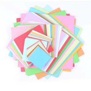 1000PCS Origami Square Papers, Double-Sided Colorful Sheets for Kids Crafts, Confetti, DIY Projects, Decorations, Eco-Friendly Paper