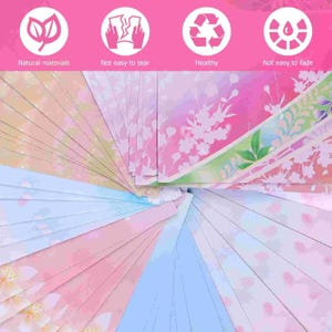50 Sheets Colorful Origami Paper Set, Square Pastel Craft Papers for Kids DIY Crafts, Cardmaking, Scrapbooking, and Art Projects