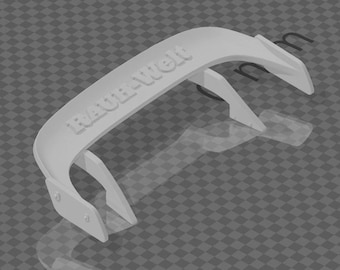 1/64 HARZ DRUCK RWB Hotcycles Spoiler Mod 1 bereit für 1:64 3D Druckmodell