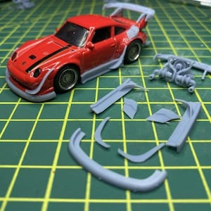 RWB hotwheels bodykit 1/64 RESIN PRINTED