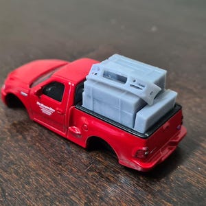 1/64 Fast Furious Hot Wheels Ford Lightning accessory boxes supra 3D print model