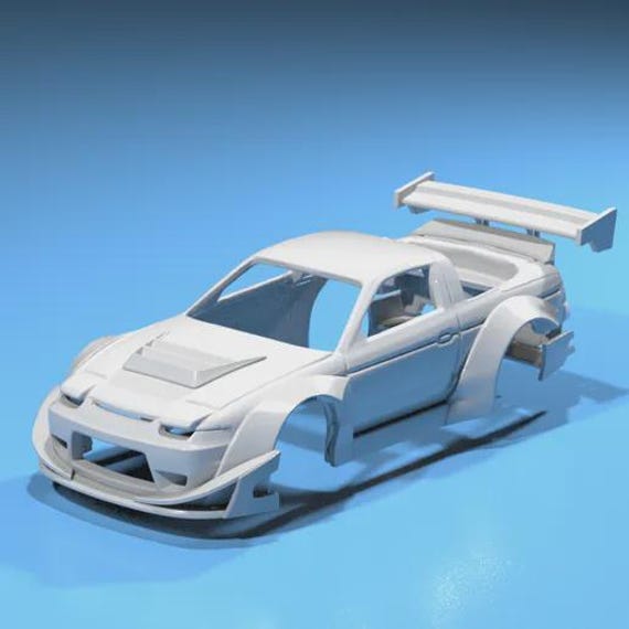 1/64 Body Kit Nissan 180sx RB Hitwheels 3D Print - Etsy