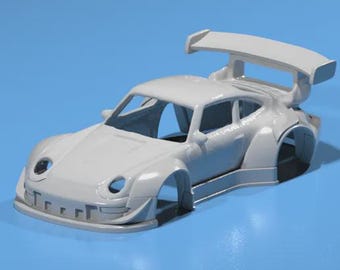 3D RESIN PRINTED Hot Wheels Porsche 993 RWB Kit para Hotwheels