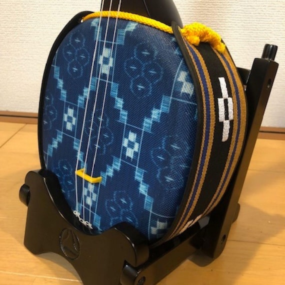 沖縄ブルー三線、三味線楽器、ケース付き7点セット - Etsy 日本