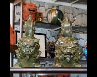 シーサー横立ちの守護獅子、沖縄琉球日本伝統置物 - Etsy 日本