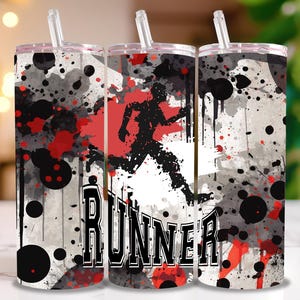 Marathon Runner Tumbler Wrap: Cross Country Sublimation Design (Digital Download)