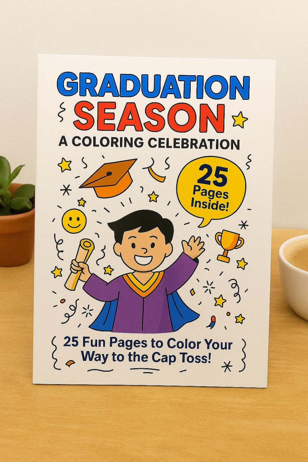 Graduation Coloring Book, 25 Fun Pages (digital Download) - Etsy