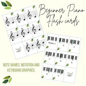 Beginner Piano Flashcards