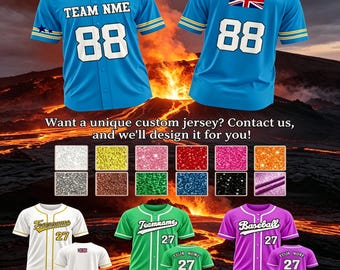 Custom Inspired Baseball Jersey Personalized Name Number Design Your Own Team Style