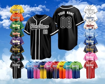 Custom Baseball Jersey Personalized Stitched Printed Team Name Number for Baseball Fans Lovers