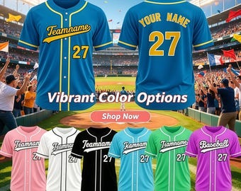 Custom Baseball Jersey Personalized Baseball Shirts for Men Women Boy and Girls Add Your Name Number Logo
