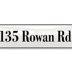 Enamel Address Plaque 10 5/8 x 3 1/8 27 x 8 cm image 2