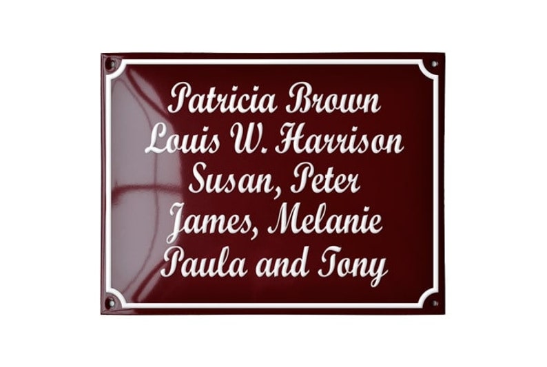 Design Your Own Name Plate 8 1/4 X 6 1/4 21 X 16 Etsy
