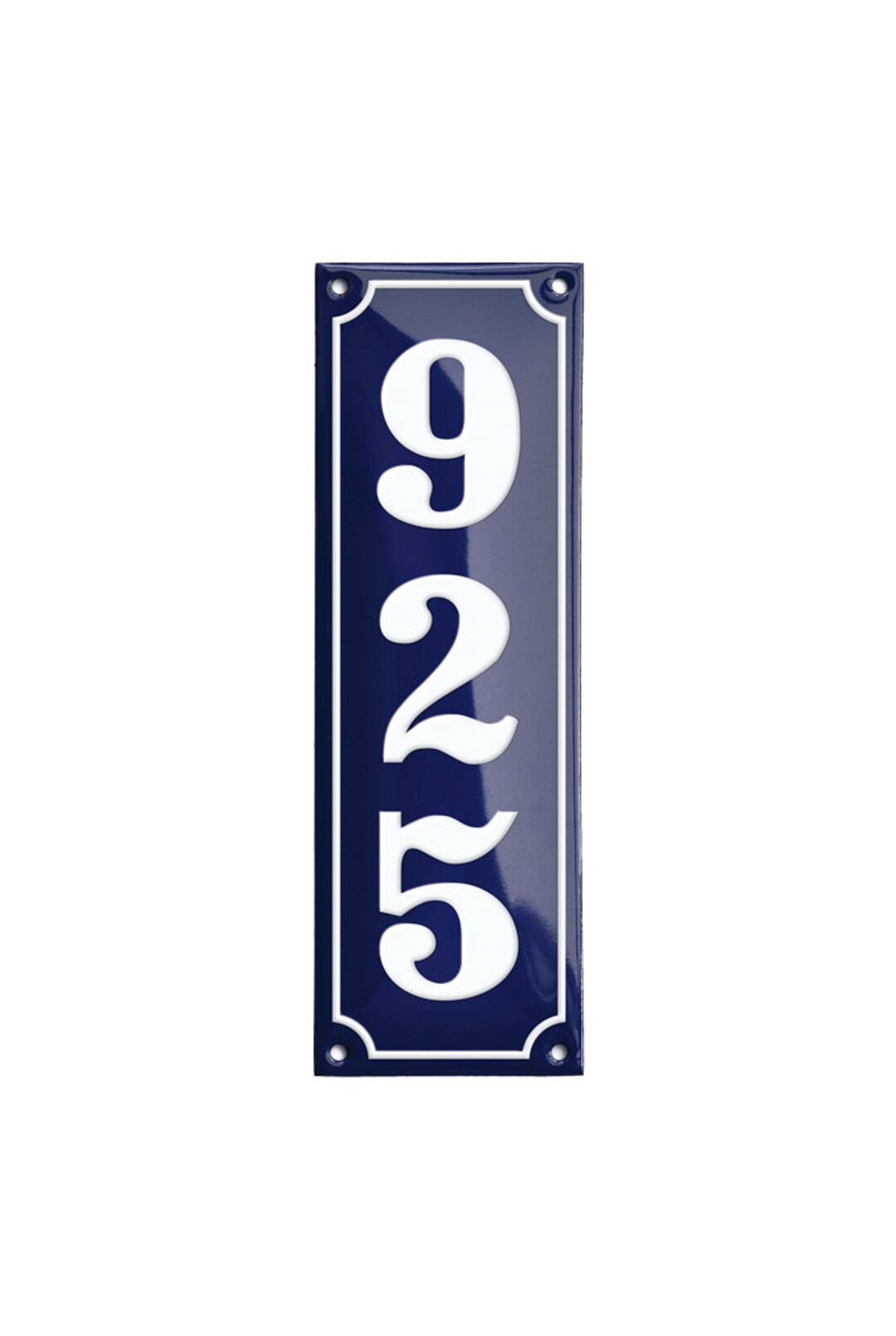Custom Enamel House Number Vertical 2 3/4 X 8 1/4 7 X 21 Cm Etsy