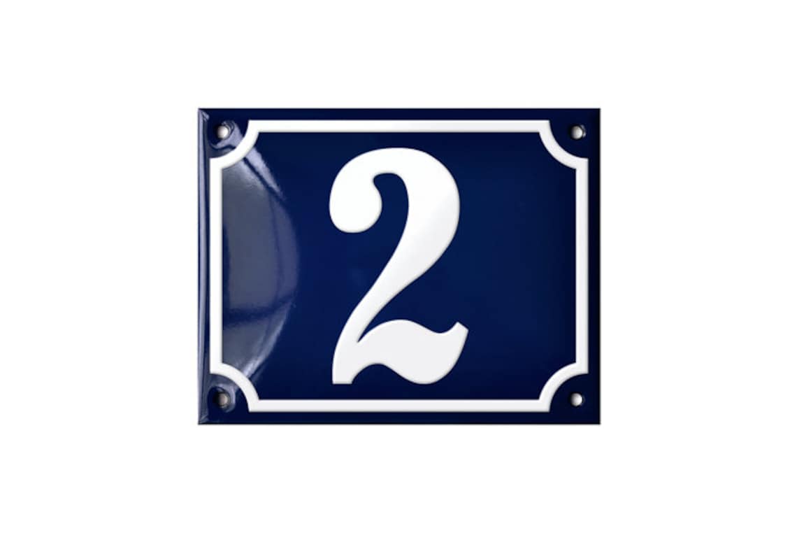 French House Number 1200 Blue Enamel Top Selling. Size 5 Etsy