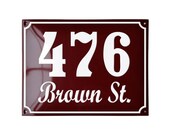 Address Plaque 8 1/4" x 6 1/4" (21 x 16 cm)