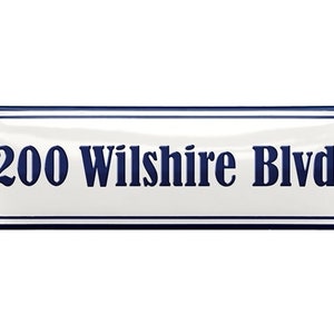 Enamel Address Plaque 10 5/8 x 3 1/8 27 x 8 cm image 8