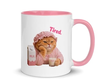 Tired. Mother Cat Mug