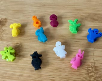 Party Critters Glass Markers and Finger Food Forks