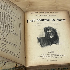 Guy De Maupassant Fort Comme La Mort Vintage Edition