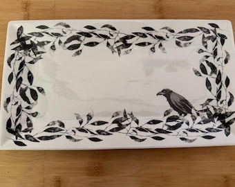 Crow Porcelain Platter