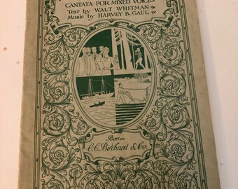 Rare I Hear America Singing Cantata for Mixed Voices Sheet Music