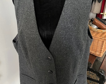 Vintage J Jill Wool Blend Grey Vest Large