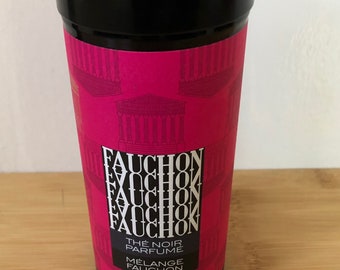 Set van 5 lege potjes Fauchon-theebussen Parijs, Frankrijk