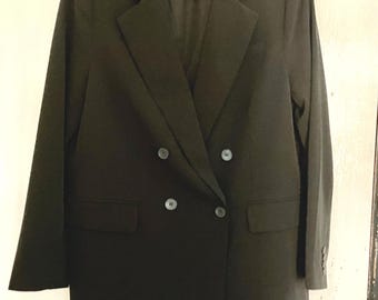 H&M Double Breasted Charcoal Jacket Size Medium