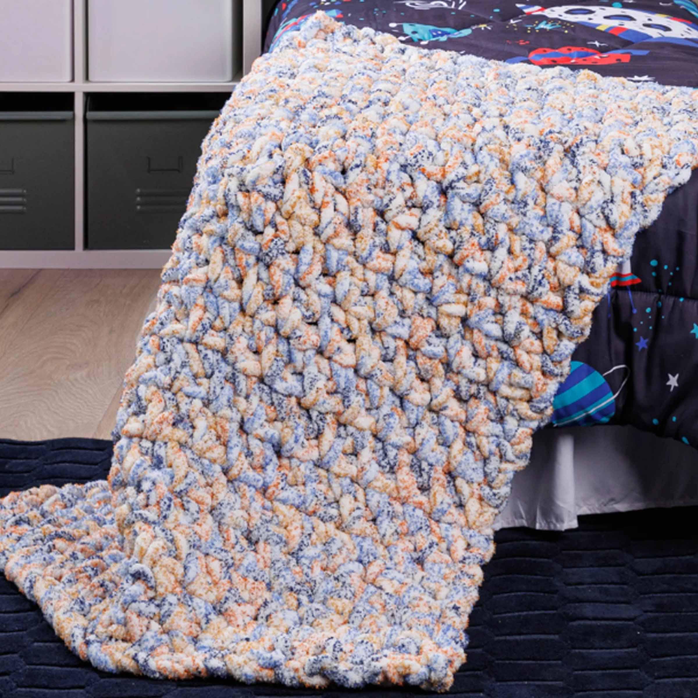 Bernat Big Texture Beginner Crochet Blanket Pattern, Plush Blanket, Handmade Gift , Chunky Blanket 28625KP11