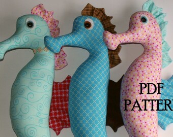 Seahorse Softie PDF Pattern Direct Download