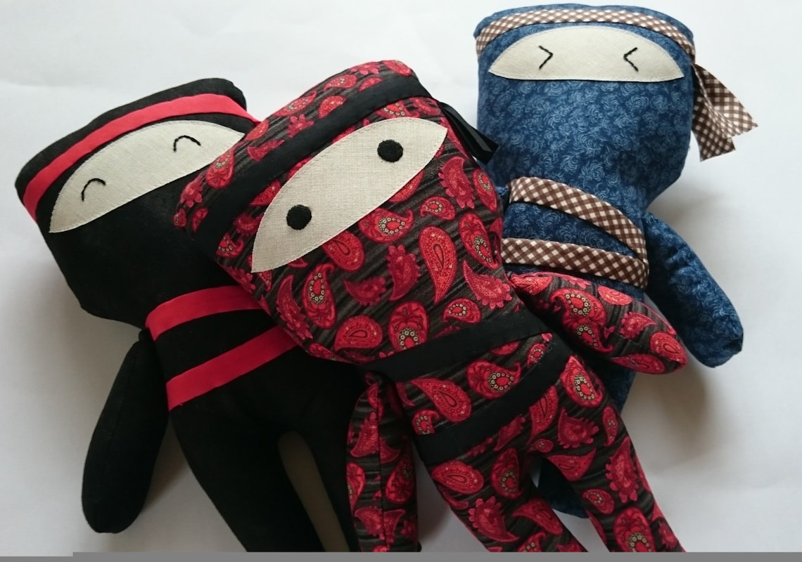 Ninja Doll Sewing Pattern PDF - DIY Soft Toy - Etsy