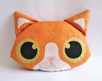 Cat pillow, cushion, plush, PDF Sewing Pattern Direct Download