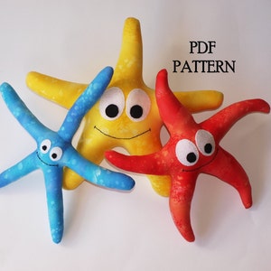 Starfish PDF Sewing Pattern - &#39;Stella, Steve & Stanley&#39;