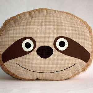 Sloth Pillow Sewing Pattern PDF - DIY plush pillow, beginner friendly