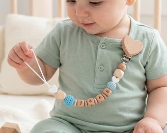 Personlig napphållare för bebis, anpassad napphållare med namn, napphållare för spädbarn, babyshowerpresent, present till nyfödd