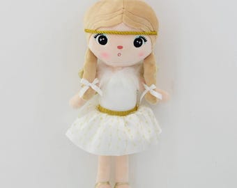 Personalized Angel Plush Doll – Metoo Mini Doll, Baptism Gift