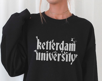 Ketterdam University Crewneck Six of Crows Kaz Brekker Shadow and Bone Bookish Shirt Literary Shirt Literature Dark Indie Clothes Booktok
