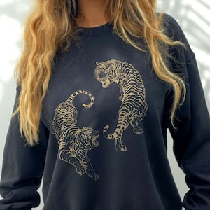 Tiger Sweater Etsy