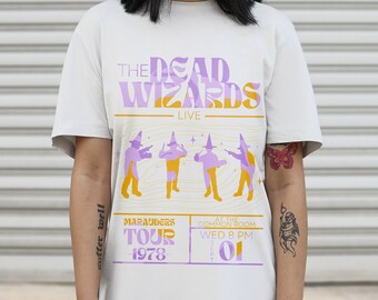 The Maruaders 70's Band Dead Wizards Retro Harry Fandom Shirt Universal Shirt Sirius Black Peter Pettigrew Remus Lupin Prongs James Potter