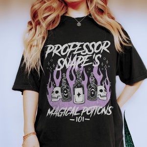 Professor Snape Potions Shirt The Half Blood Prince Mall Goth Alt Clothes Wizard Harry Fandom Shirt Universal Bookish Shirt Turn to Page 394