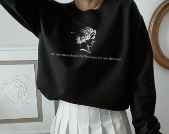 Greek Mythology, Dark Academia Sweatshirt, Greek Statue Literary Sweater