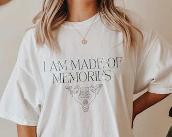 The Song of Achilles Shirt I am Made of Memories Greek Mythology Bookish Shirt Literary Shirt Literature Dark Academia Indie Clothes Booktok