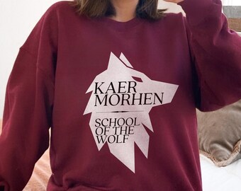 Kaer Morhen School of the Wolf The Witcher Fandom Witcher Sweater Dark Fantasy Sweater Geralt Dark Academia Indie Clothes Alt Clothes