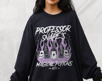 Professor Snape Potions Sweater Half Blood Prince Mall Goth Alt Clothes Wizard Harry Fandom Shirt Universal Bookish Shirt Turn to Page 394