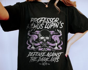 Remus Lupin Defense Against the Dark Arts Shirt Mystical Shirt Mall Goth Alt Clothes Wizard Harry Fandom Shirt Universal Shirt Metal Bookish