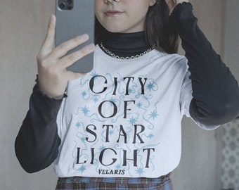 City of Starlight ACOTAR Shirt Night Court Cassian Azriel Feyre Rhysand ACOTAR Merch ACOMAF Velaris Bootok Merch Court of Thorns and Roses